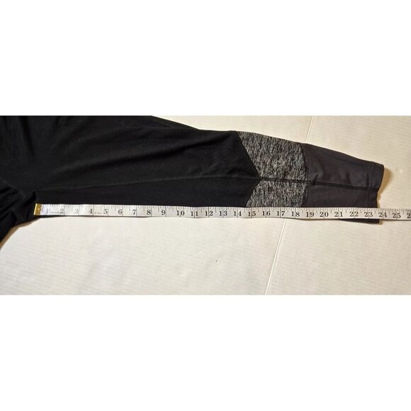 Tangerine Womens Black And Heather Gray High Rise Leggings Large Pocket Elastic - Picture 3 of 6